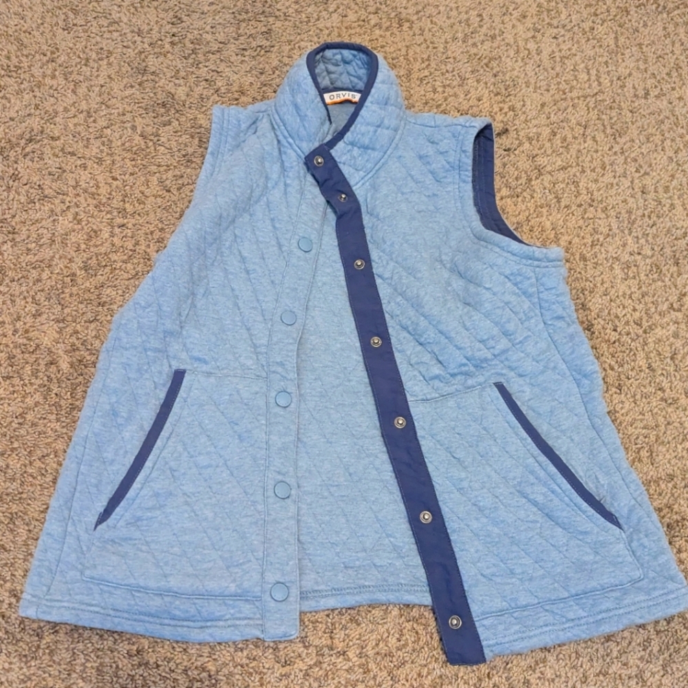 Orvis Women's Small Light Blue Vest
